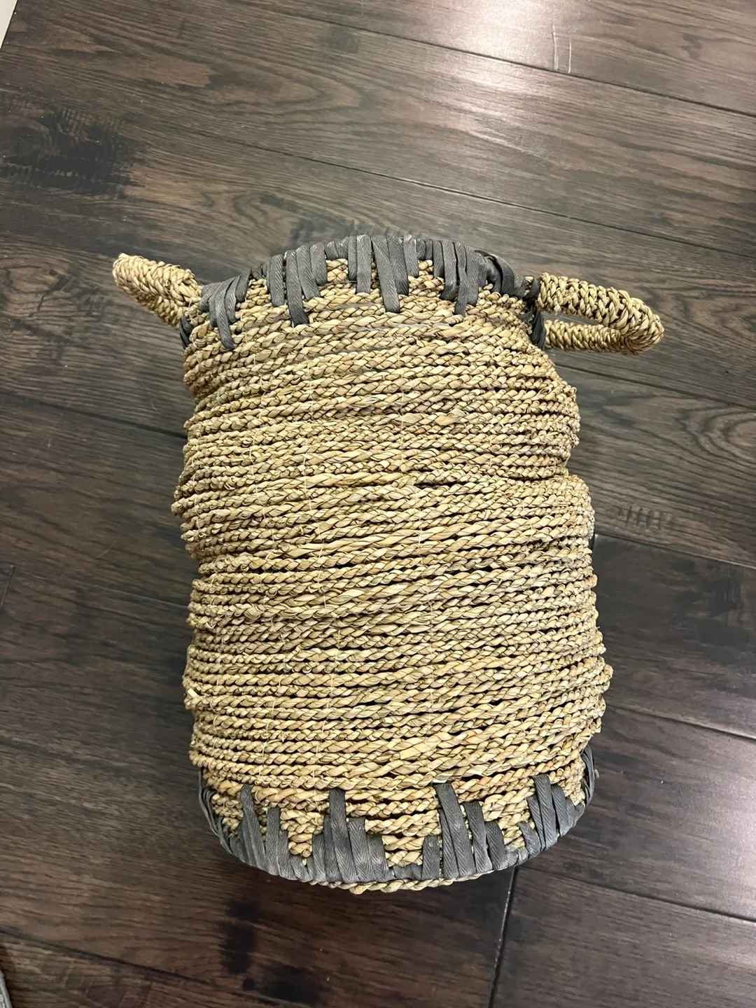 Rattan Woven Basket with Handles thumbnail