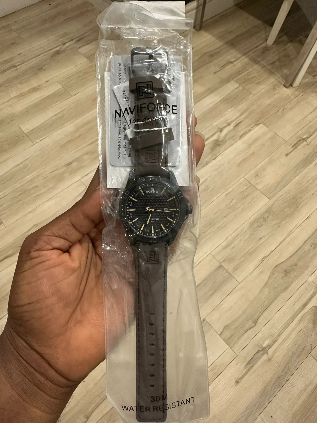 New Naviforce Watch - Brown Band, Black Face image indicator(2)