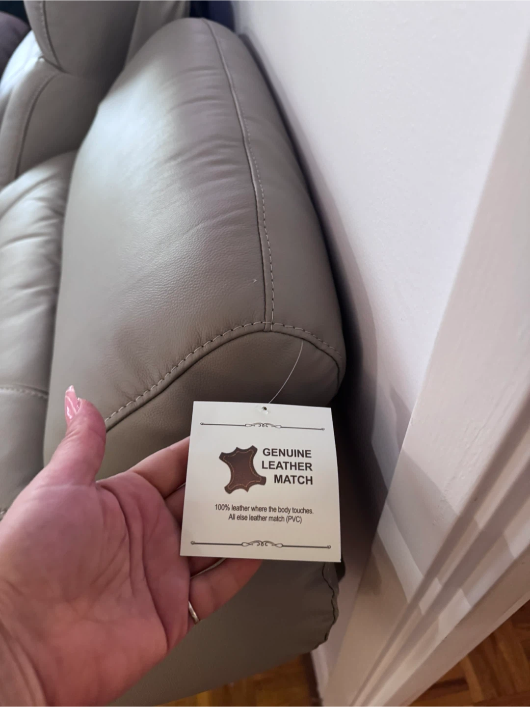 New Leather Reclining Sofa with USB Ports - photo 4