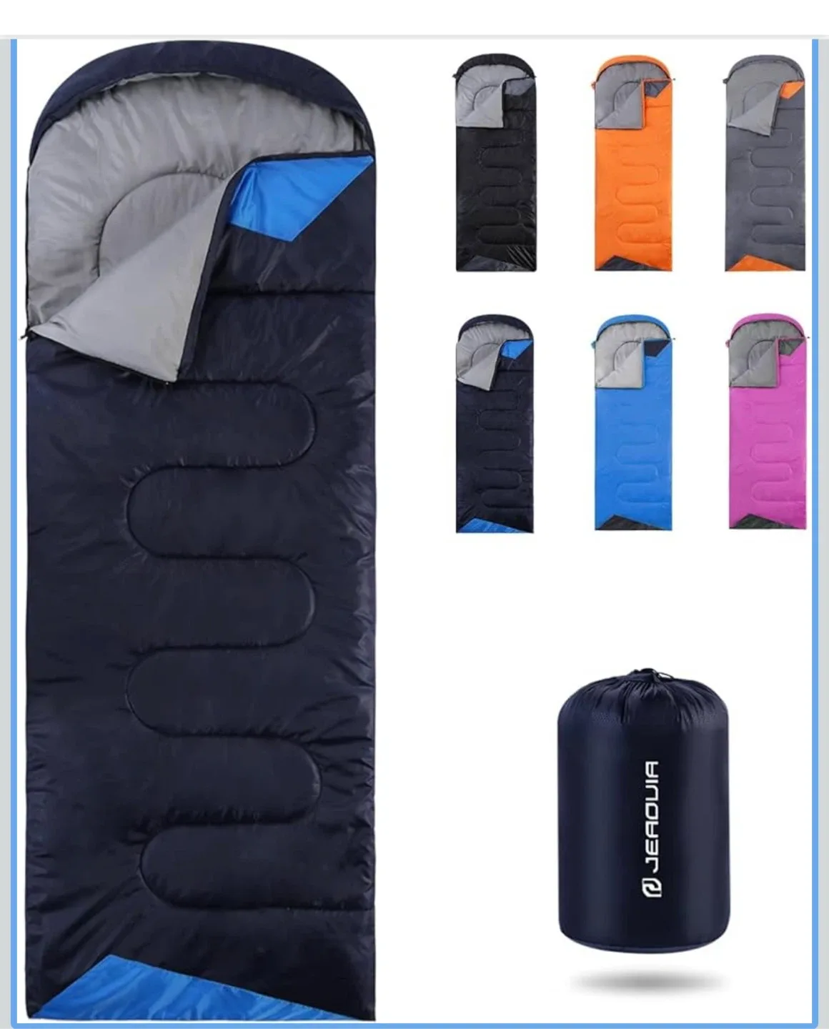 Jeraojia 3-Season Sleeping Bag - Navy Blue thumbnail