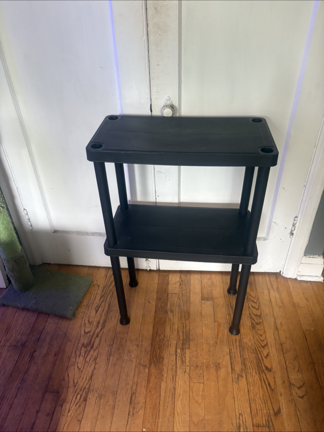 Black Plastic 2-Tier Shelf - photo 2