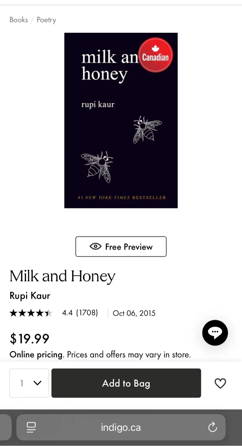 Milk and Honey by Rupi Kaur image indicator(2)