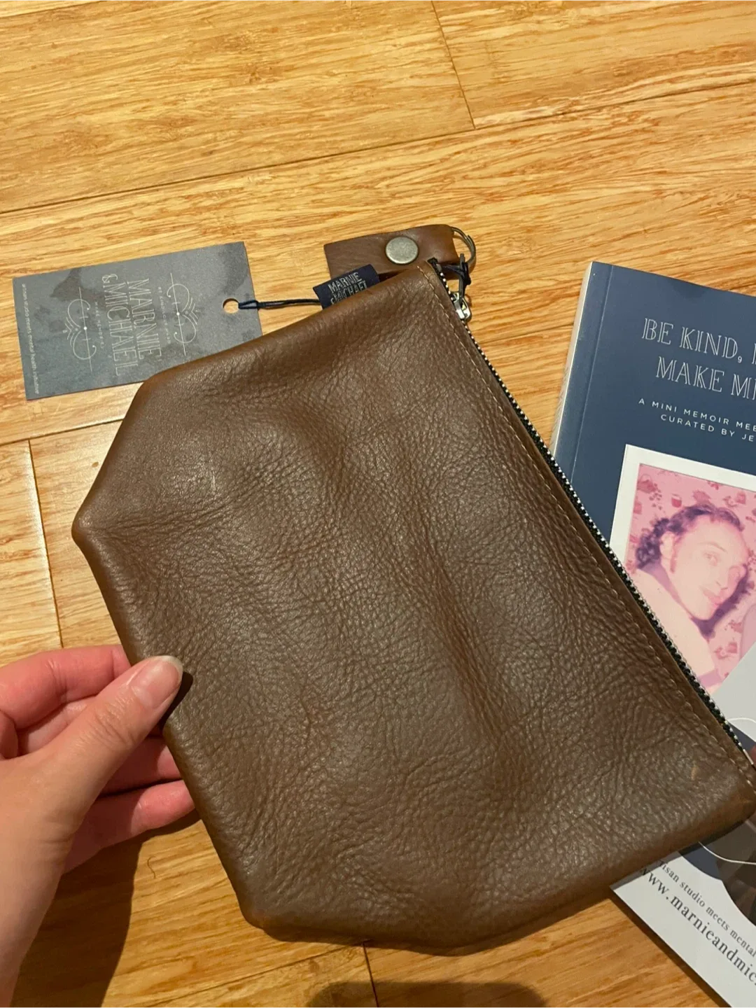 Brand new Marnie & Michael Leather Pouch image indicator(3)