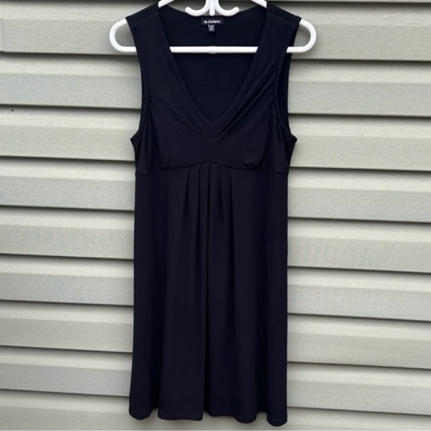 Le Chateau Sleeveless V Neck T Shirt Dress Womens Size M