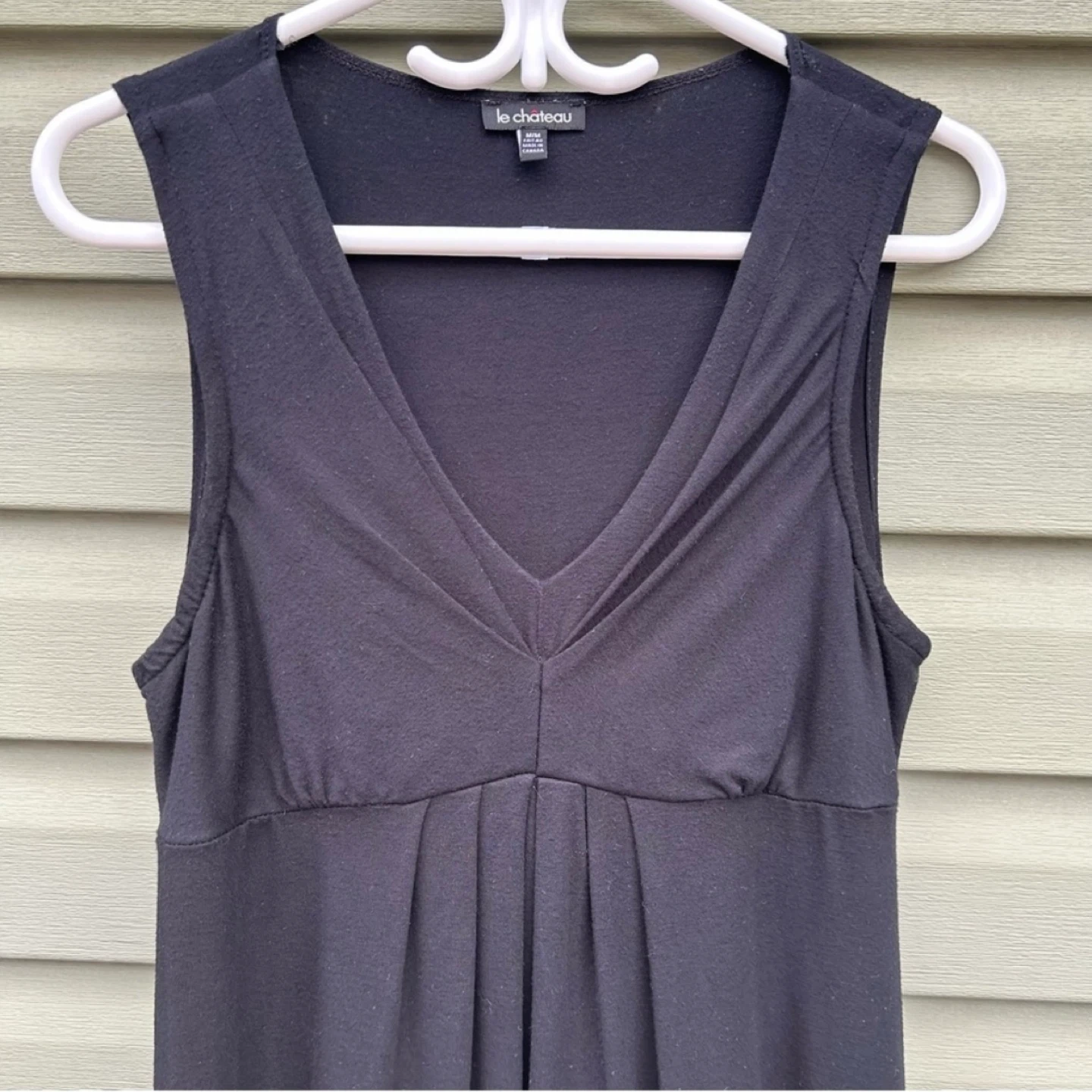 Le Chateau Sleeveless V Neck T Shirt Dress Womens Size M - photo 2