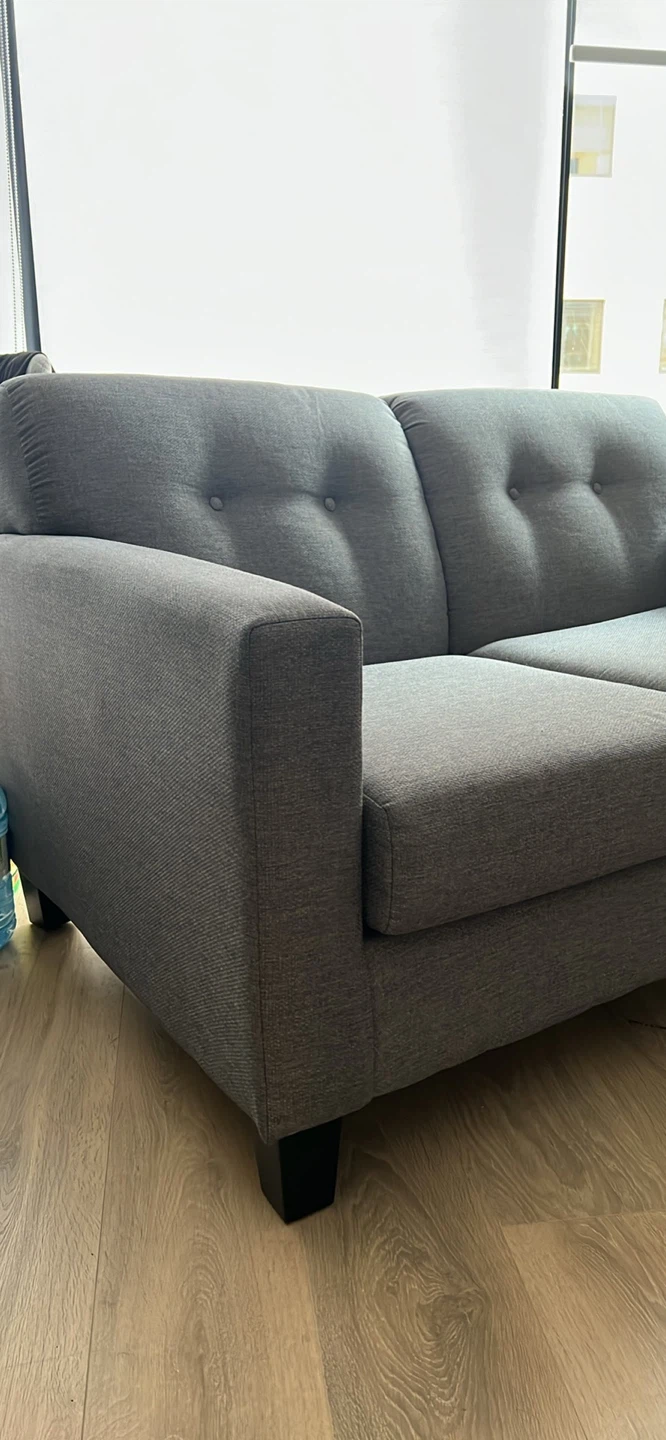 Merlin Loveseat - Grey - photo 3