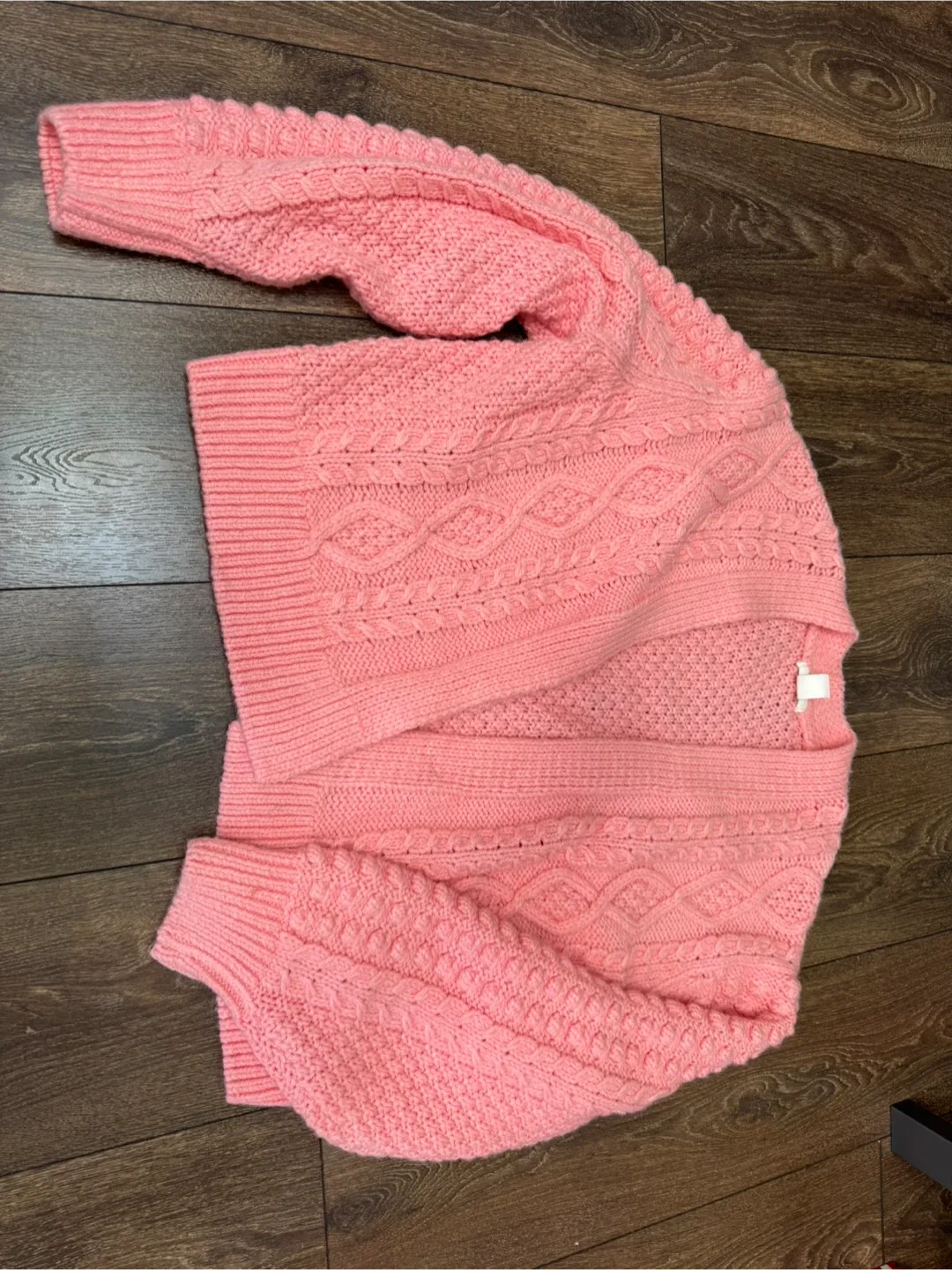 ✨ Chunky Knit Pink Cardigan – H&M (M) ✨ thumbnail