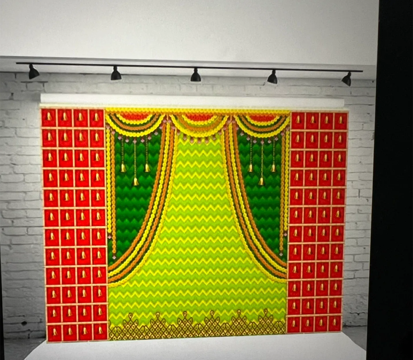 Decorative Backdrop Curtain - 8 ft x 5 ft thumbnail