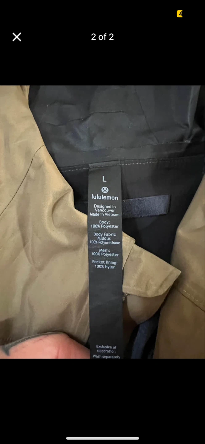 Lululemon rain jacket - photo 2