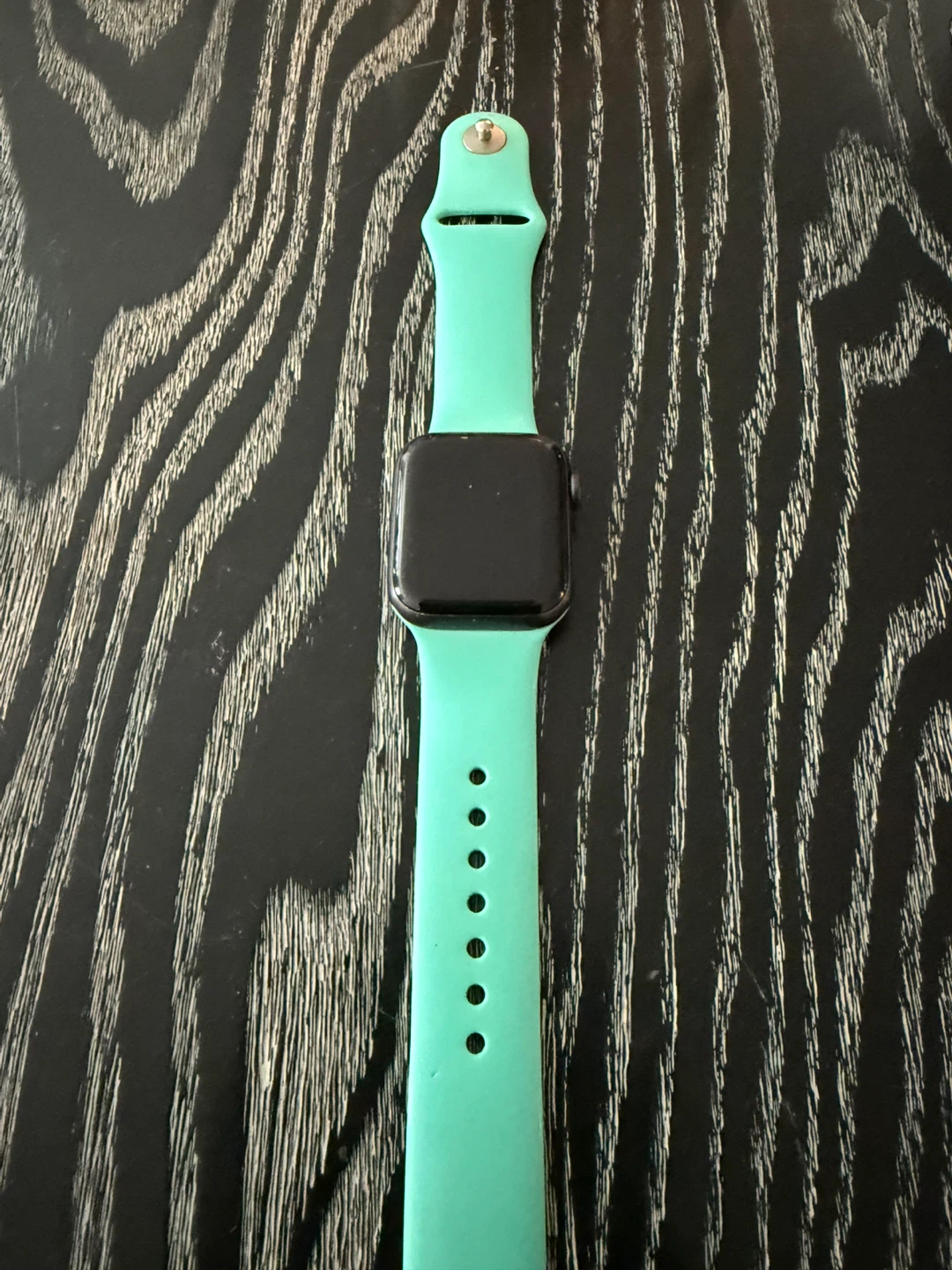 Apple Watch with Green Band
