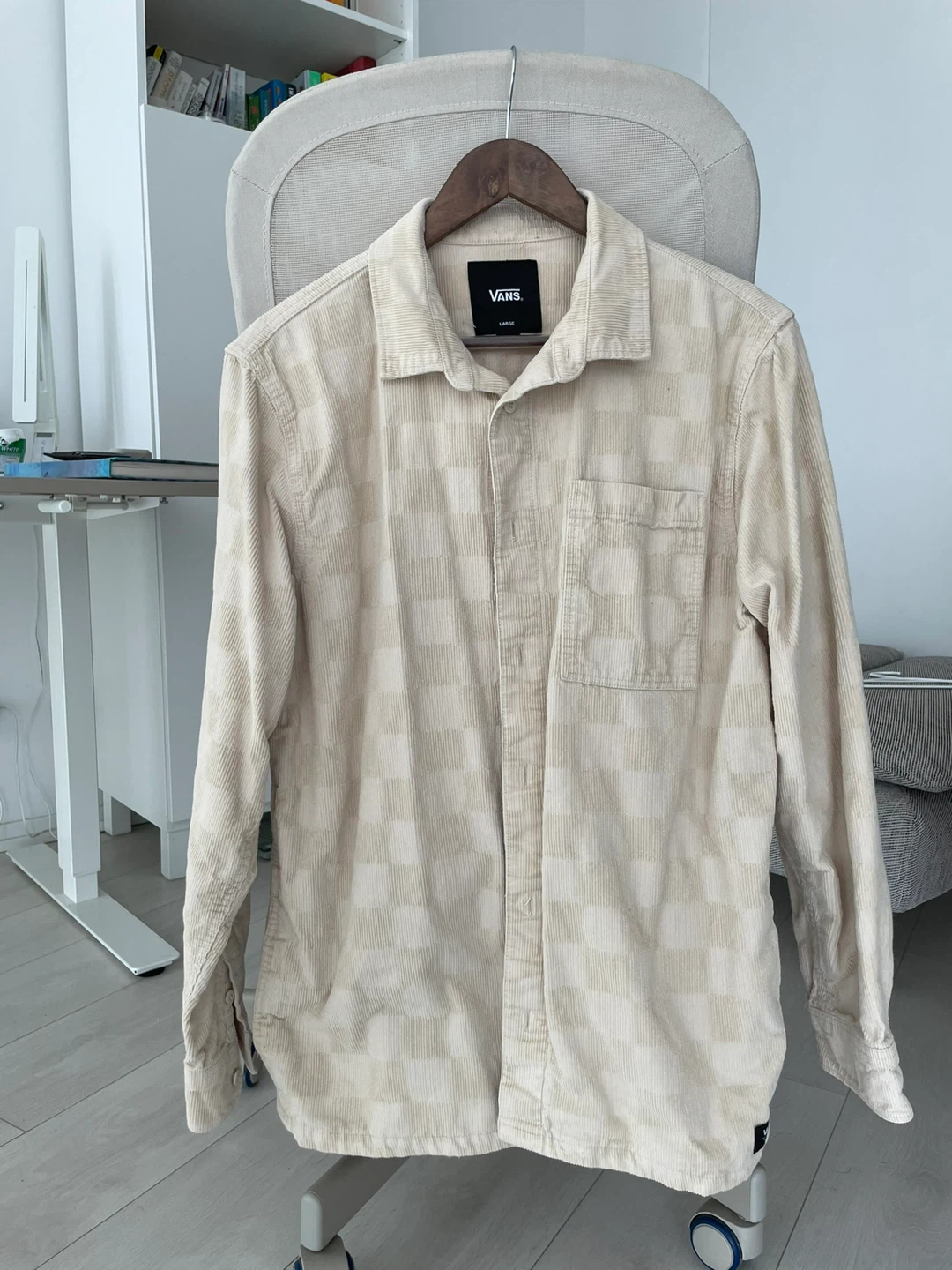 Vans Corduroy Checkered Shirt - Size Large