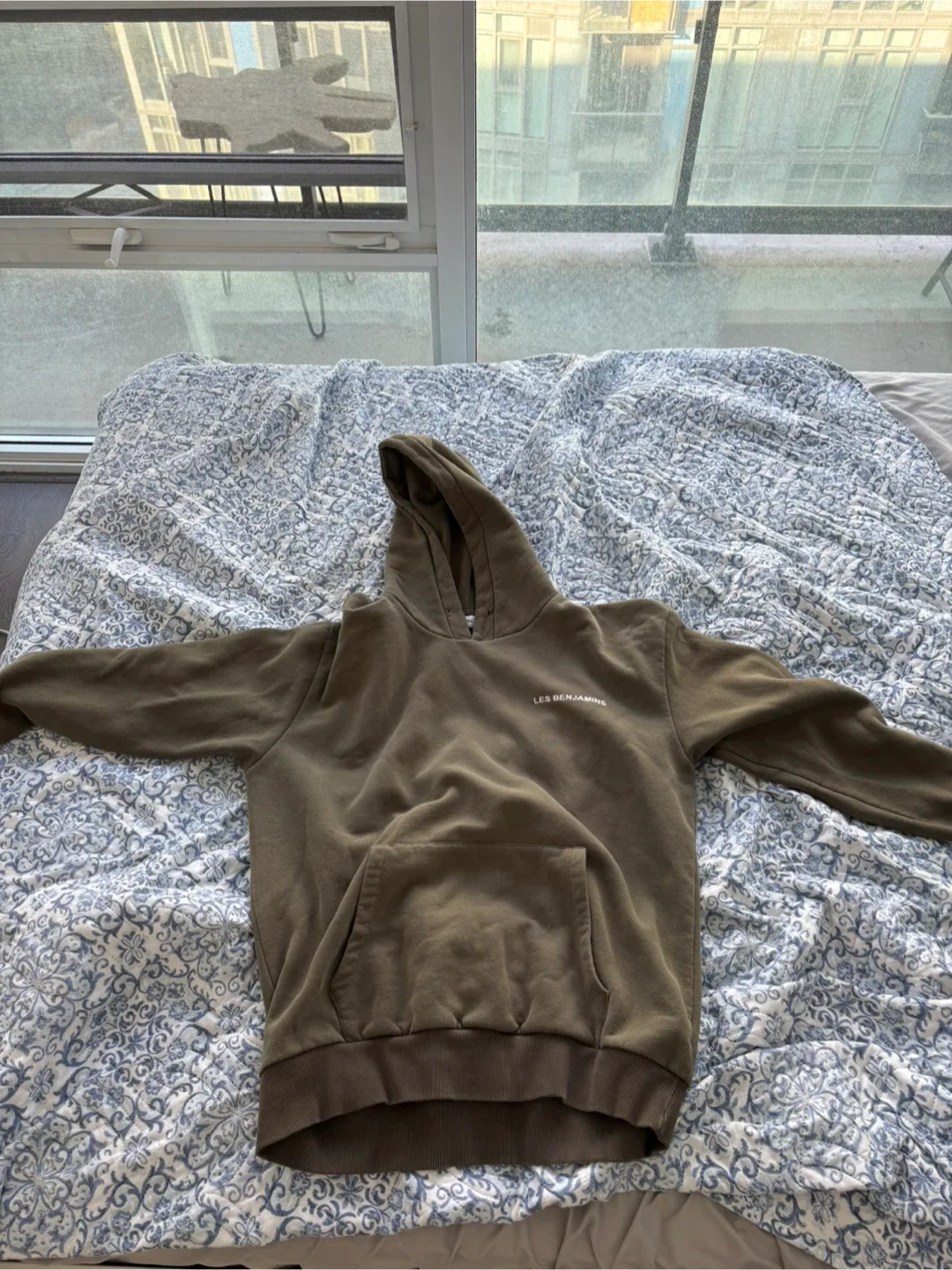 Les Benjamins Olive Green Hoodie thumbnail