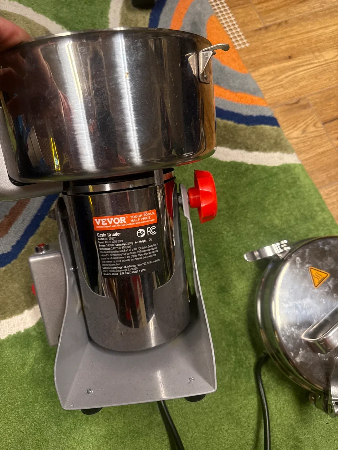 VEVOR Grain Grinder - Stainless Steel thumbnail