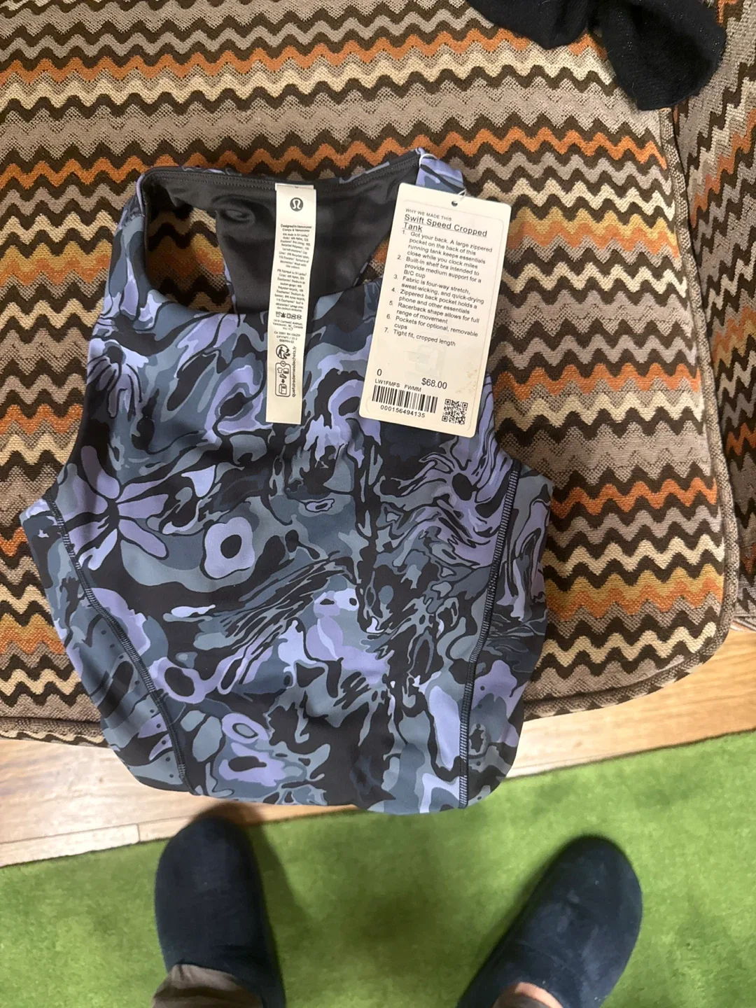 Lululemon Swift Speed Cropped Tank Top - Size 0 thumbnail
