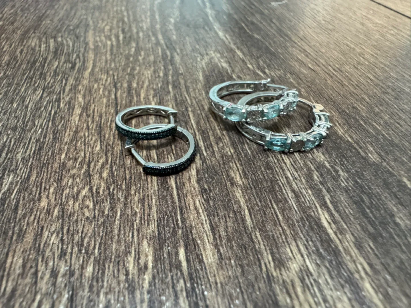 Silver mHoop Earrings – 2 Pairs thumbnail