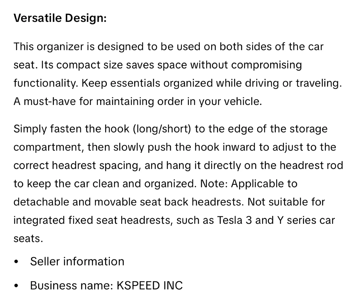 Trendyvoo Car Organizer and Storage Box - Like New! image indicator(7)