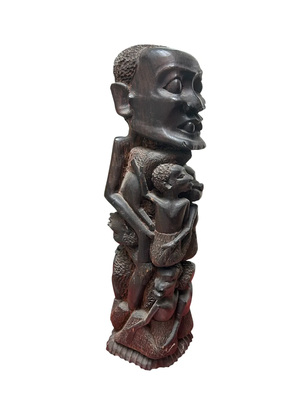 African Hand Carved Wooden Sculpture thumbnail