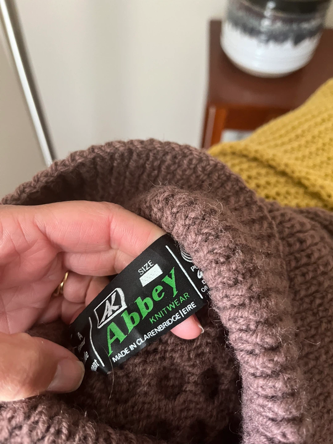 Abbey Knitwear Brown Sweater 100% wool - photo 2