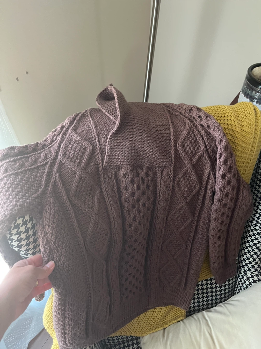 Abbey Knitwear Brown Sweater 100% wool