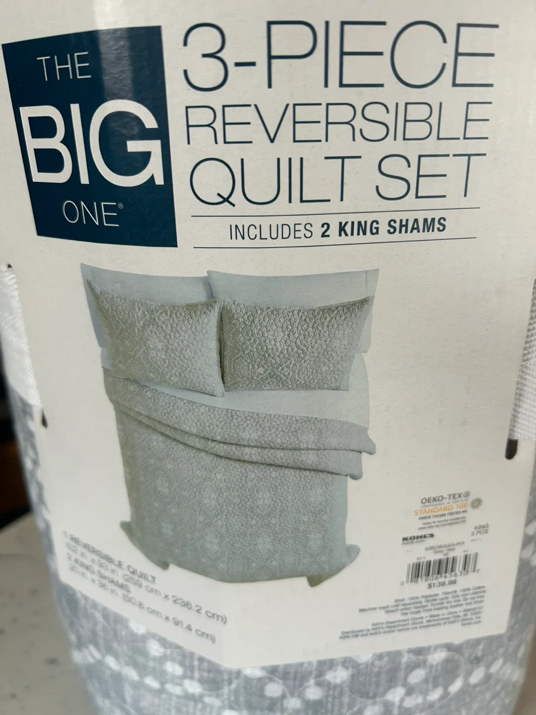 The Big One King Reversible 3-Piece Quilt Set image indicator(3)