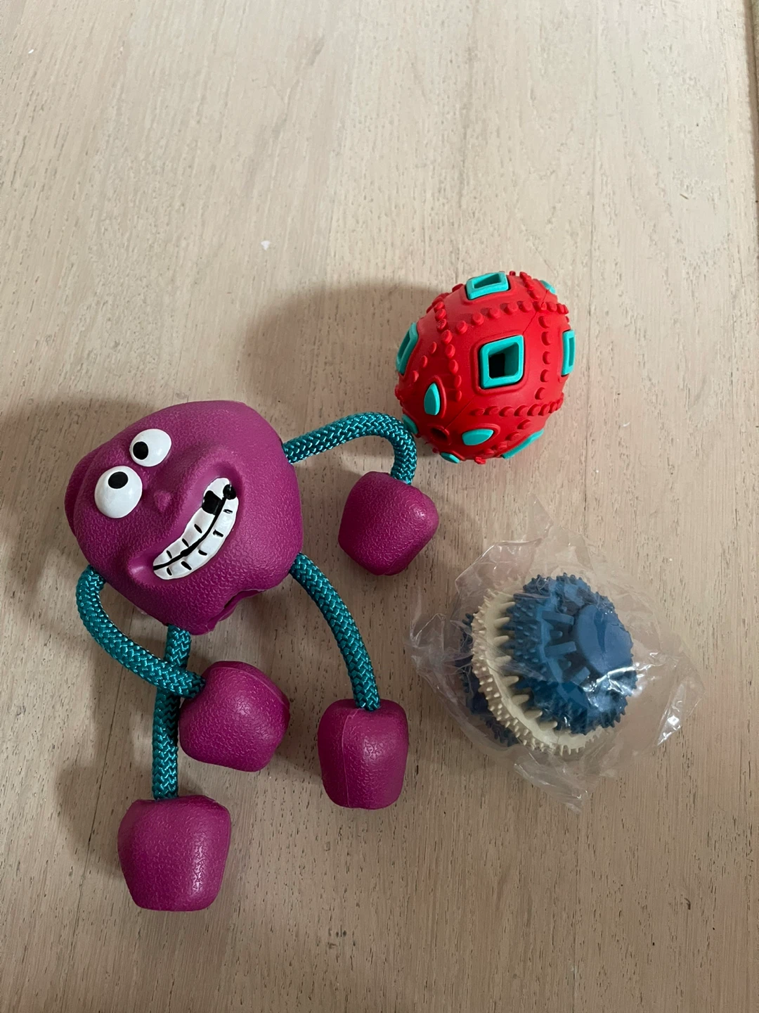 Dog Toys - Purple Monster and Balls