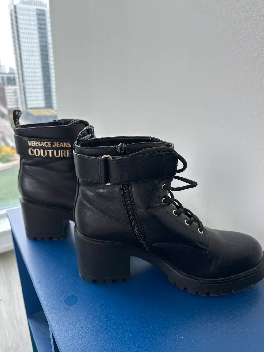 Versace Jeans Couture Black Boots size 8.5 US image indicator(3)