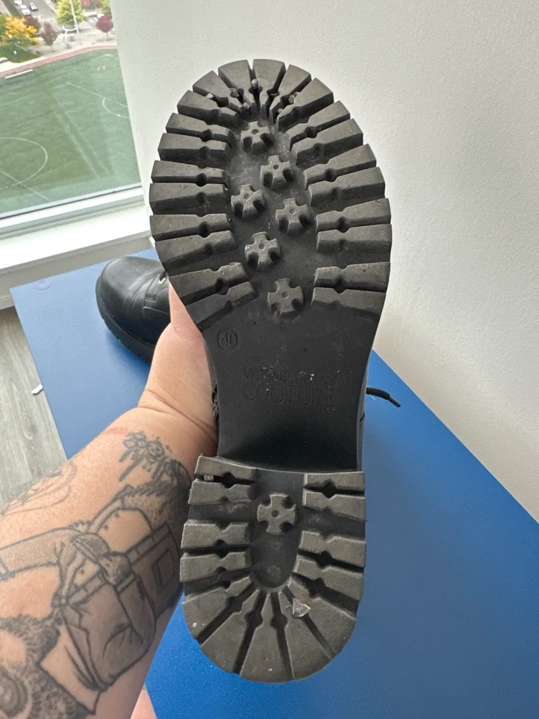 Versace Jeans Couture Black Boots size 8.5 US image indicator(4)