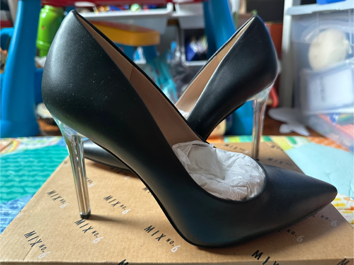 Mix No. 6 Black Heels - size 7 1/2 - photo 2