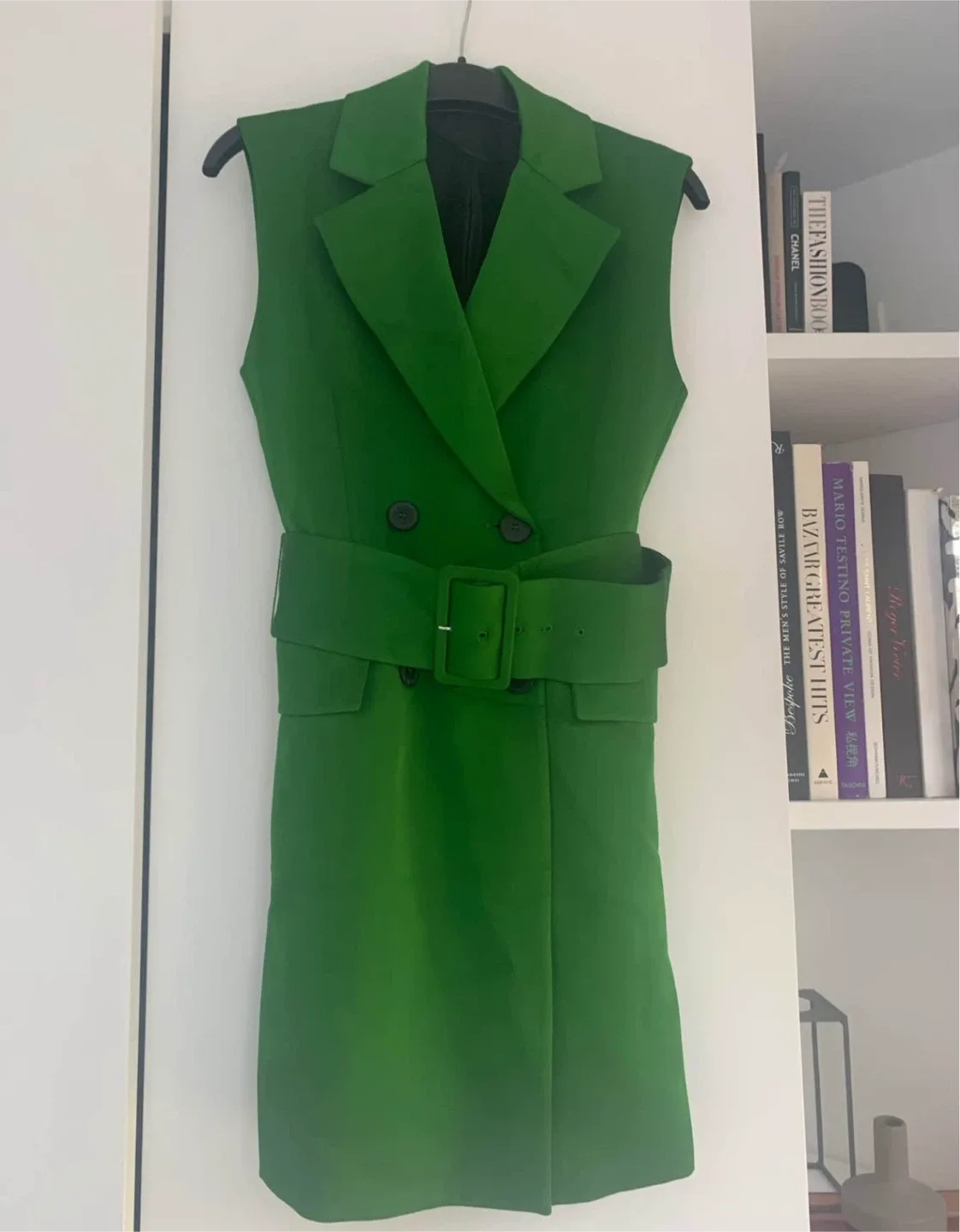 Green Sleeveless Blazer Dress - Size Small thumbnail
