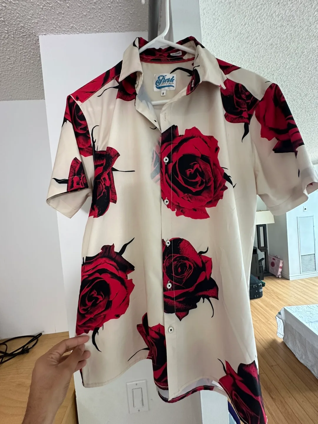 Fiesta Brand Rose Print Shirt - Size S thumbnail