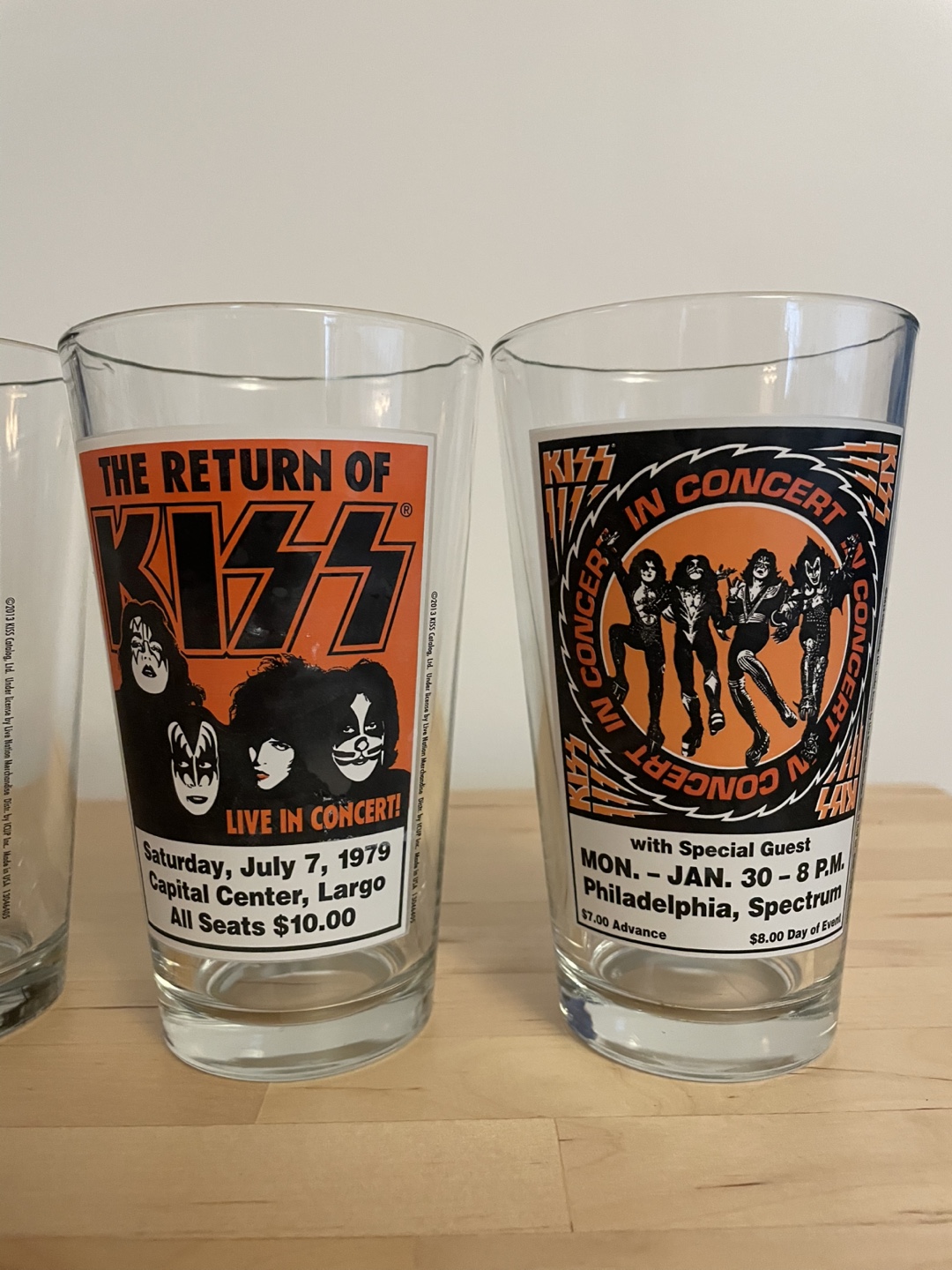 KISS Concert Tour Collector Glasses (Set of 4) - photo 3
