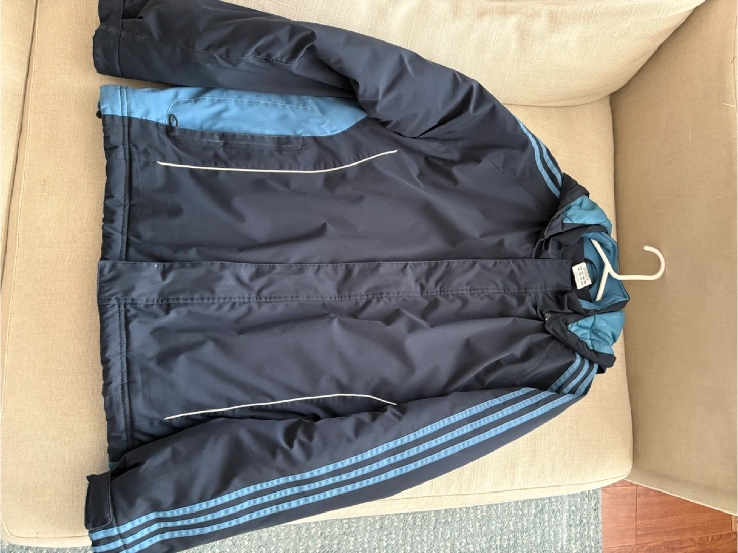Adidas Blue & Black Winter Jacket