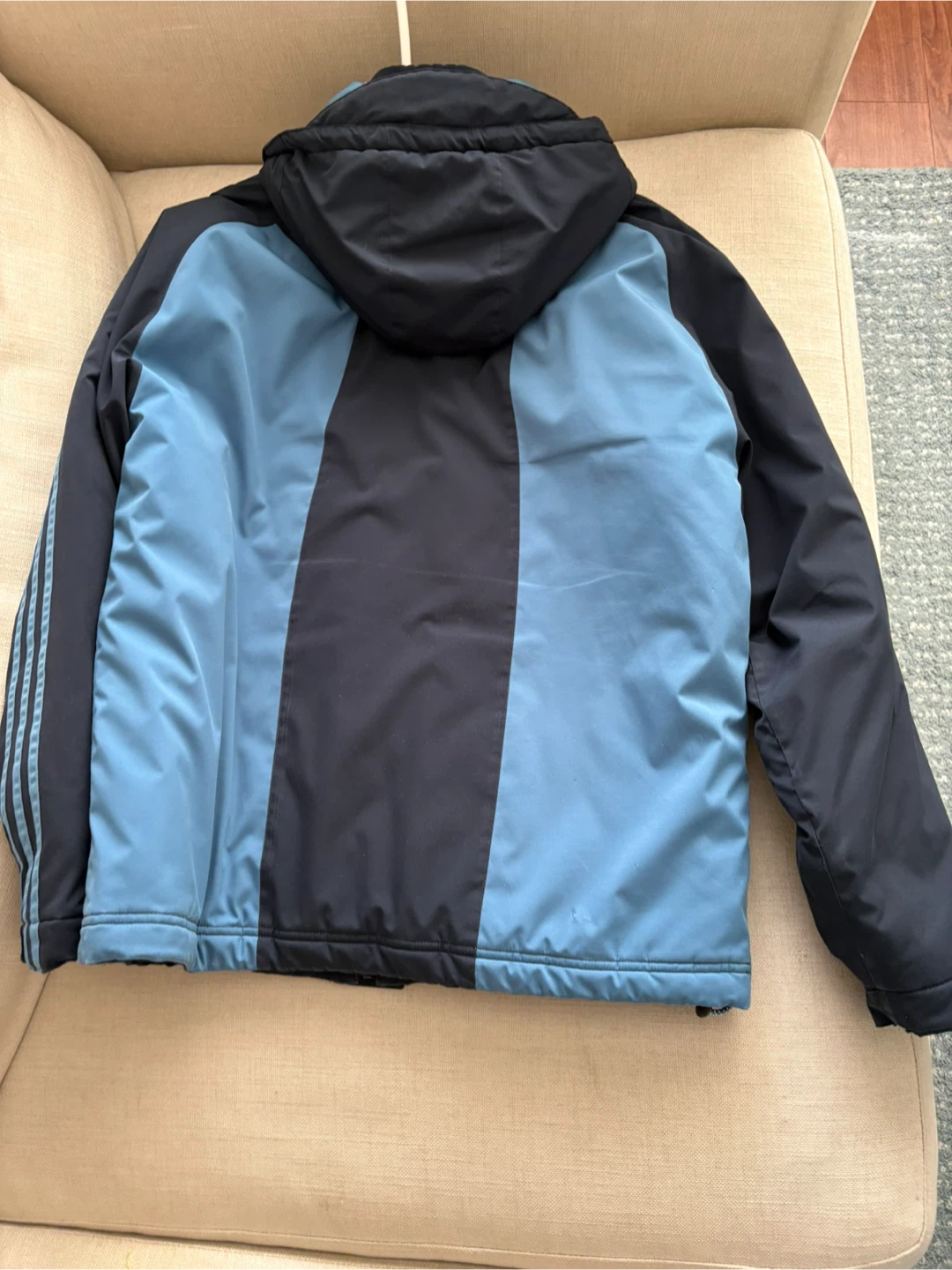 Adidas Blue & Black Winter Jacket - photo 3