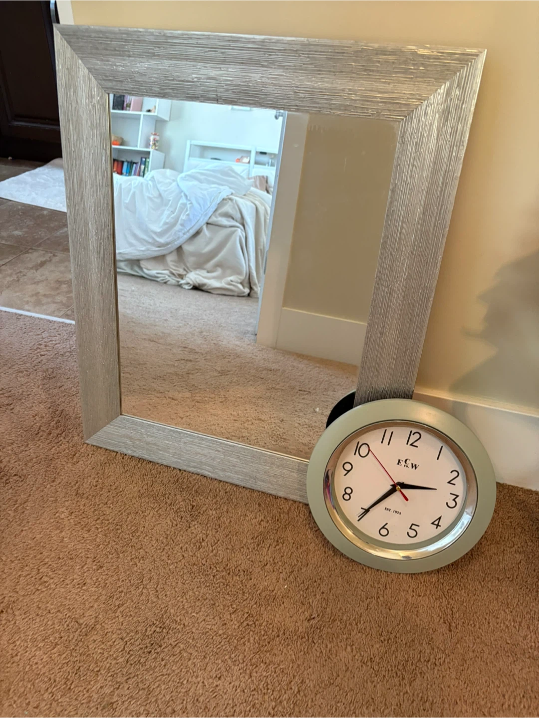 Wall Mirror and ECW Wall Clock