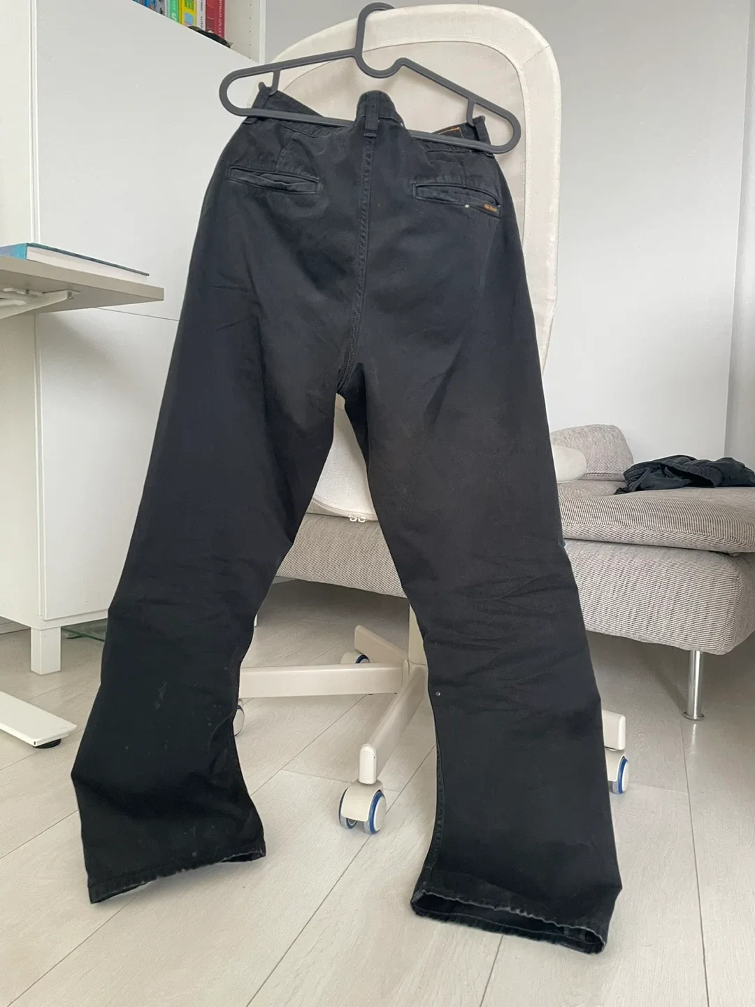 Nudie Jeans Loose Fit Black Pants size 33 image indicator(2)