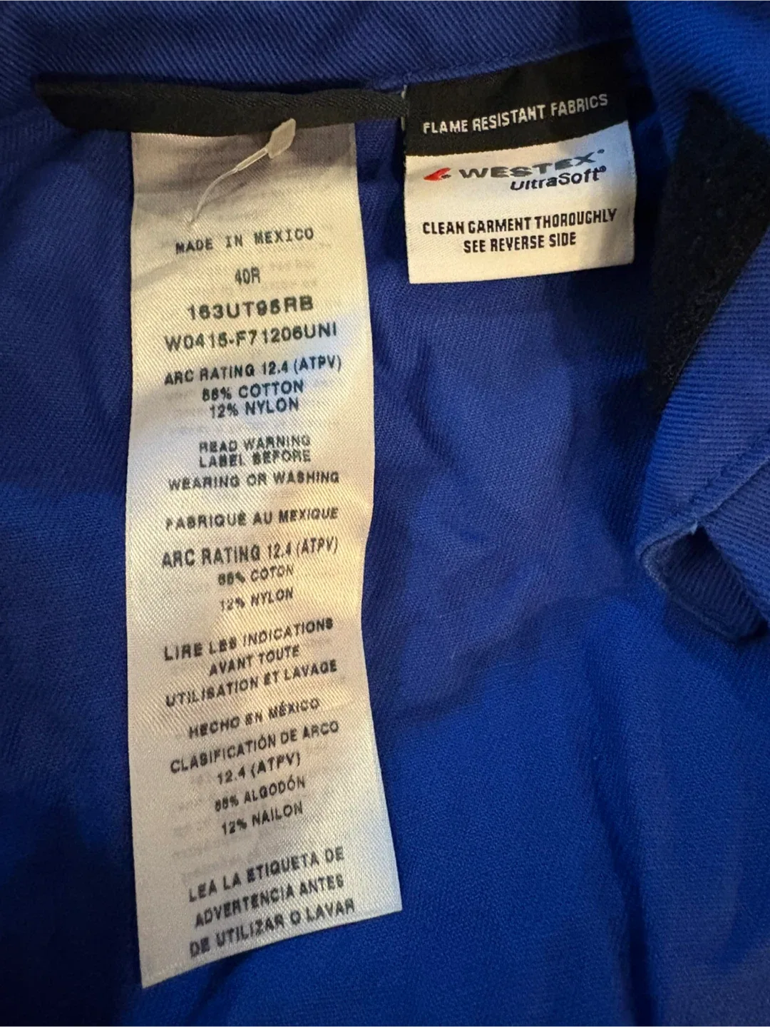 Westex UltraSoft Flame Resistant Coverall - Size 40R image indicator(3)