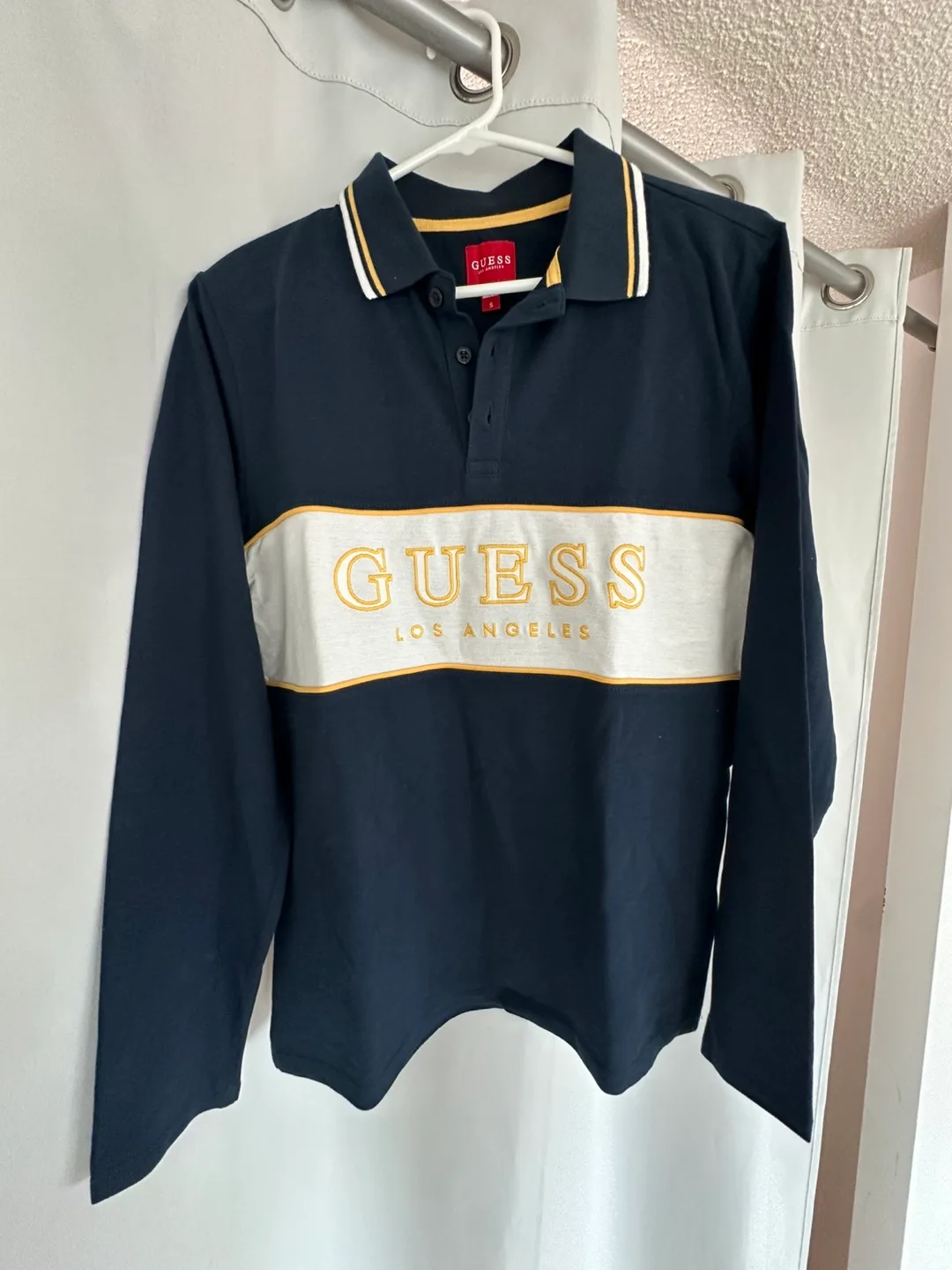 Guess Long Sleeve Polo Shirt - Size S thumbnail