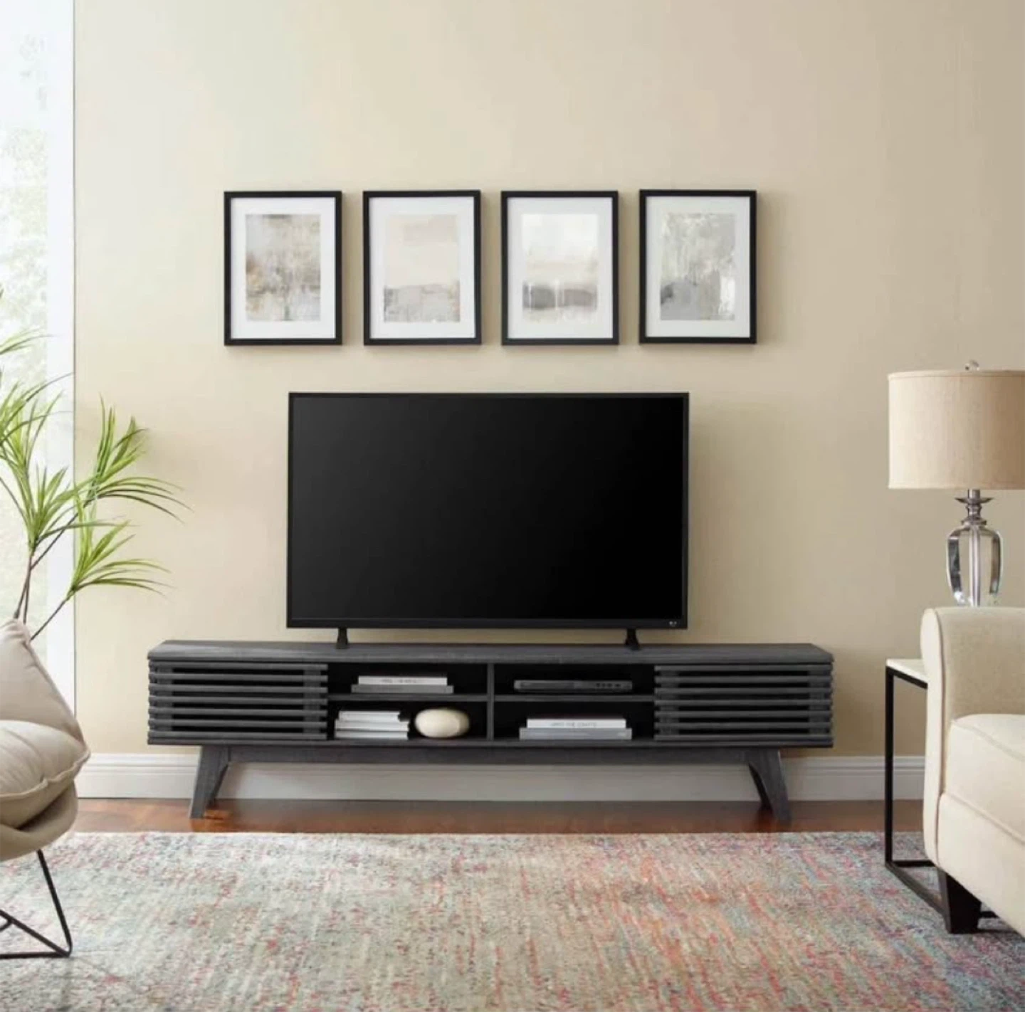 Modway Render TV Stand - Charcoal