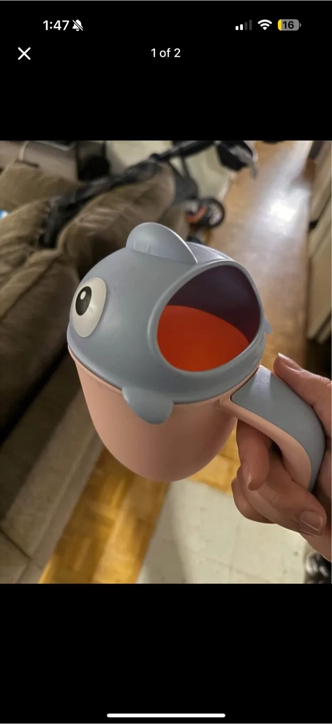 Baby Bath Rinser Cup - Whale Design thumbnail