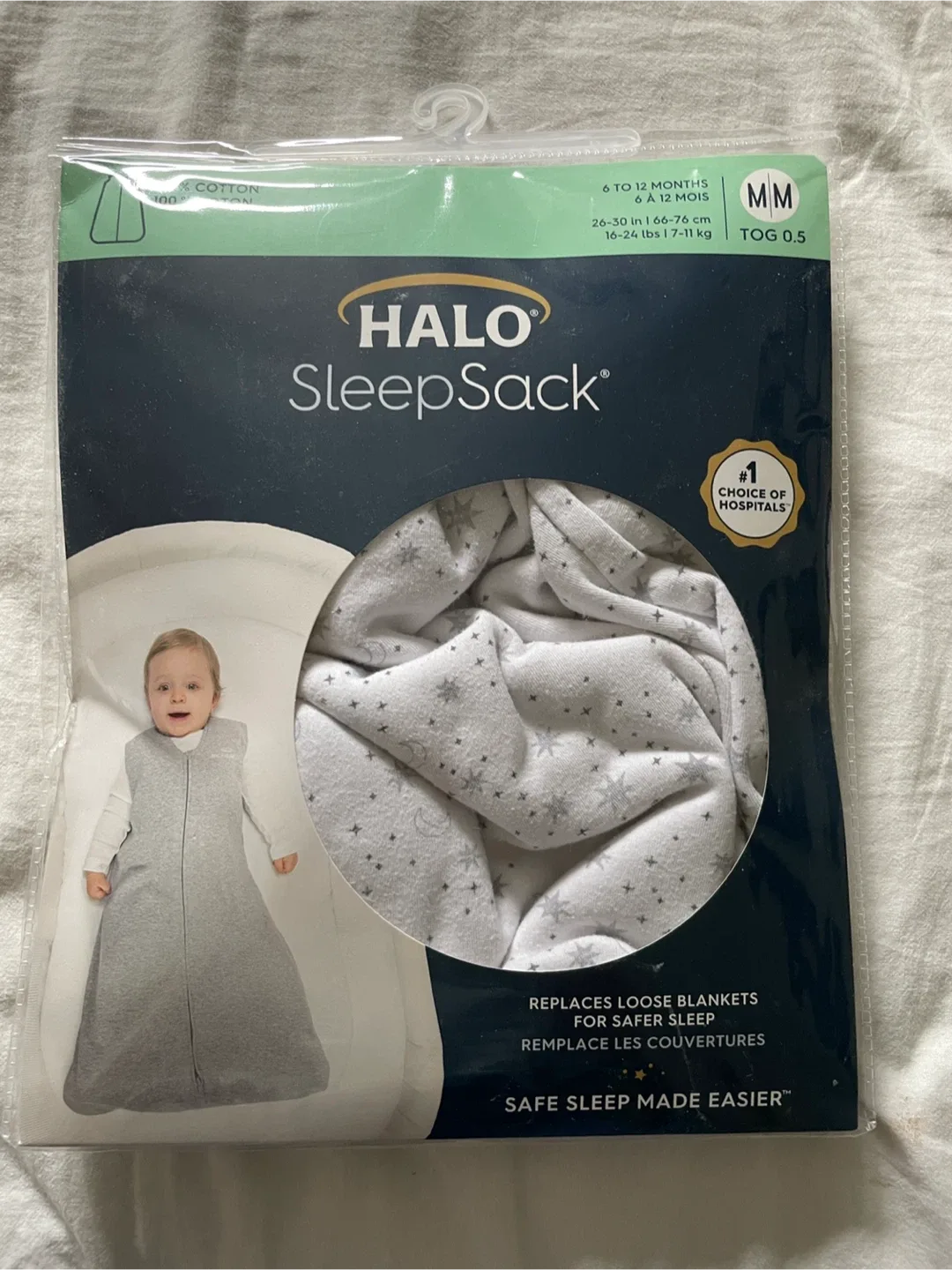 Halo Sleepsack (cotton, size medium, 6-12 Months) image indicator(3)