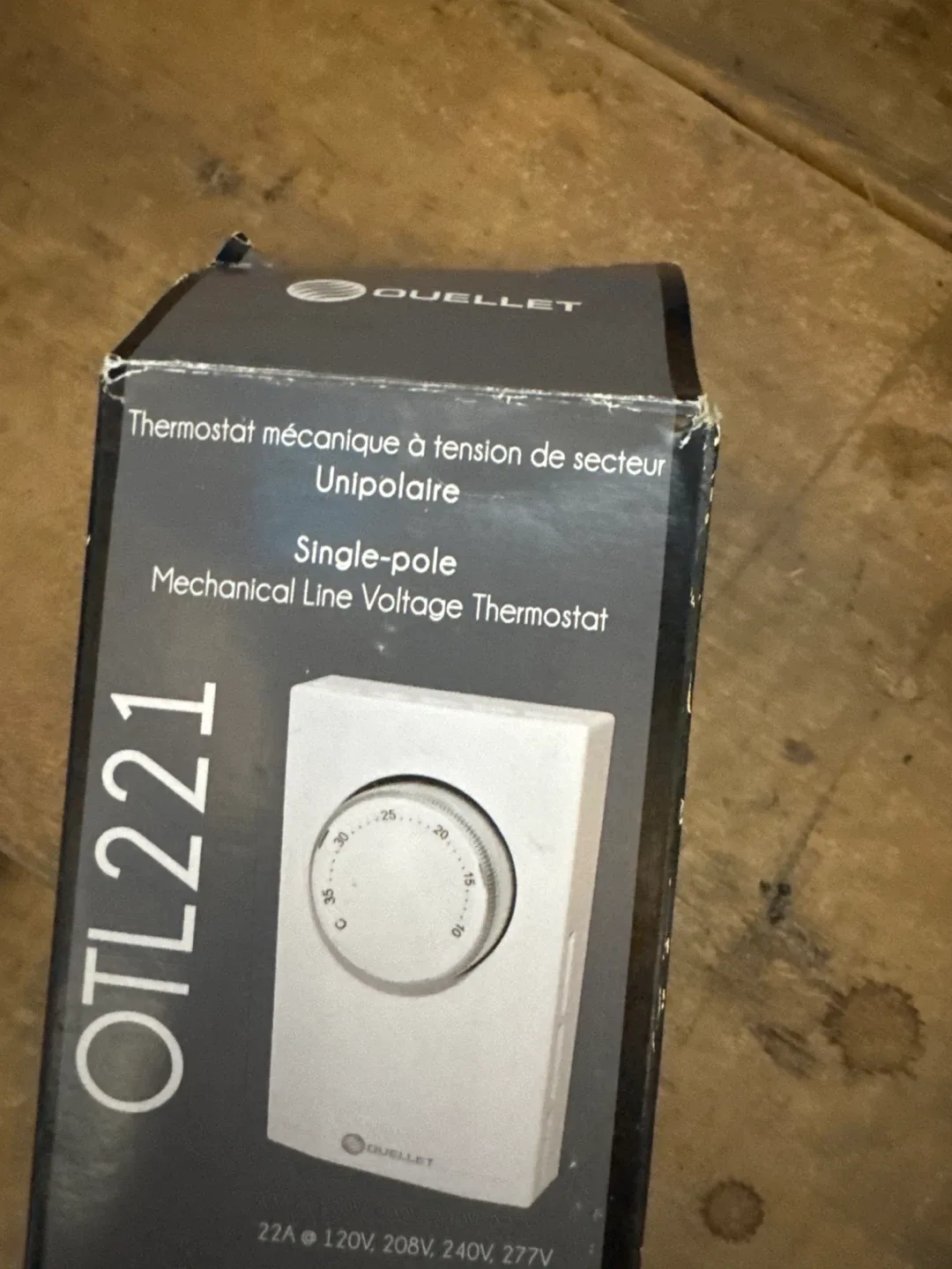 Ouellet OTL221 Mechanical Line Voltage Thermostat thumbnail