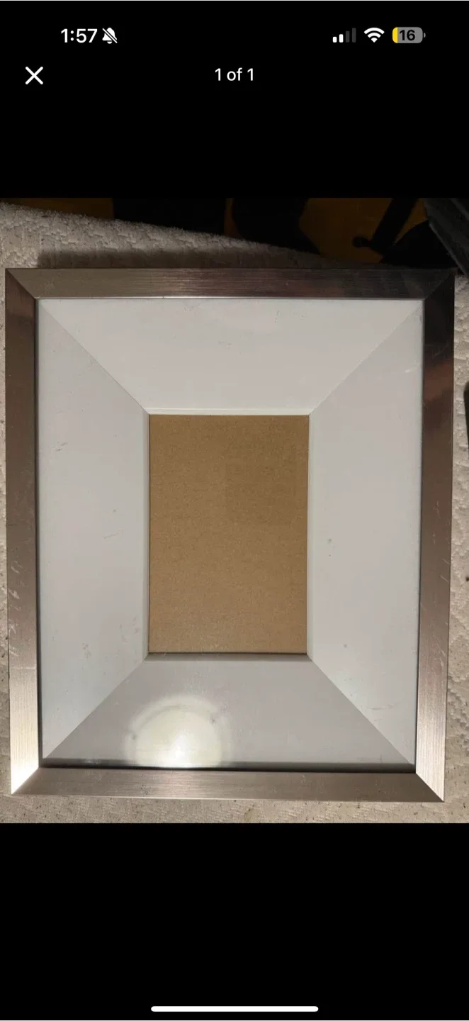Silver & White Picture Frame thumbnail