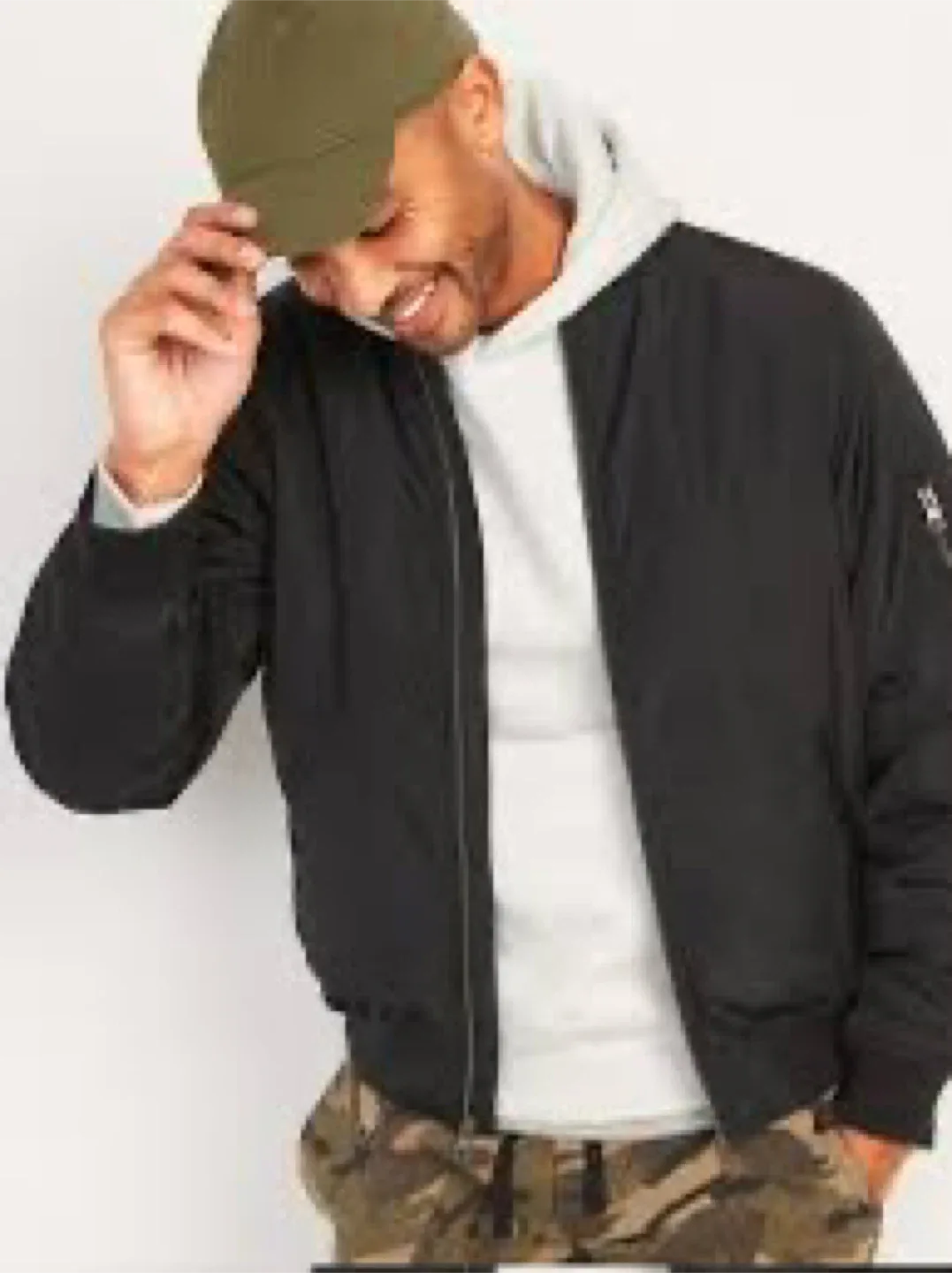 Old Navy Black Bomber Jacket thumbnail