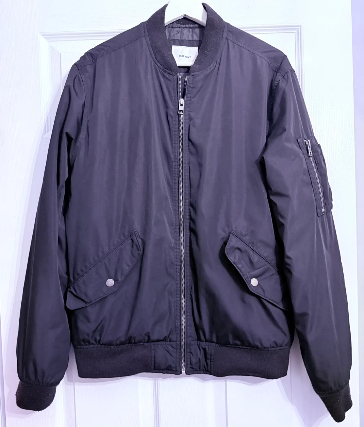Old Navy Black Bomber Jacket image indicator(3)
