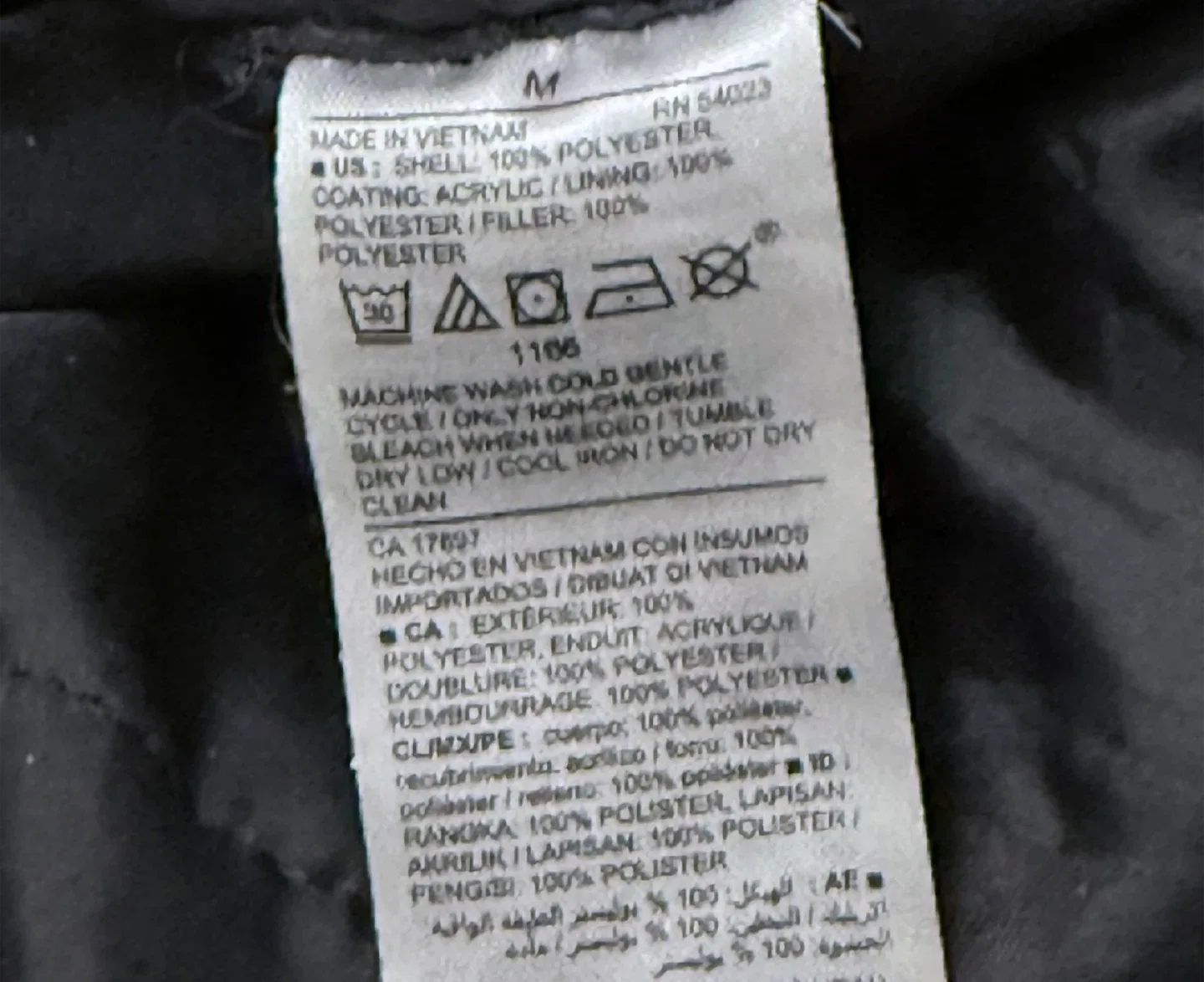 Old Navy Black Bomber Jacket image indicator(7)