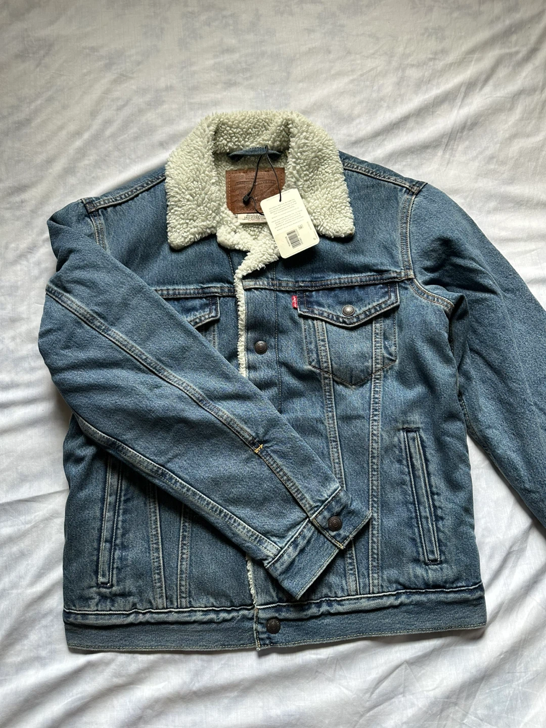 Levi's Denim Sherpa Trucker Jacket, Size S