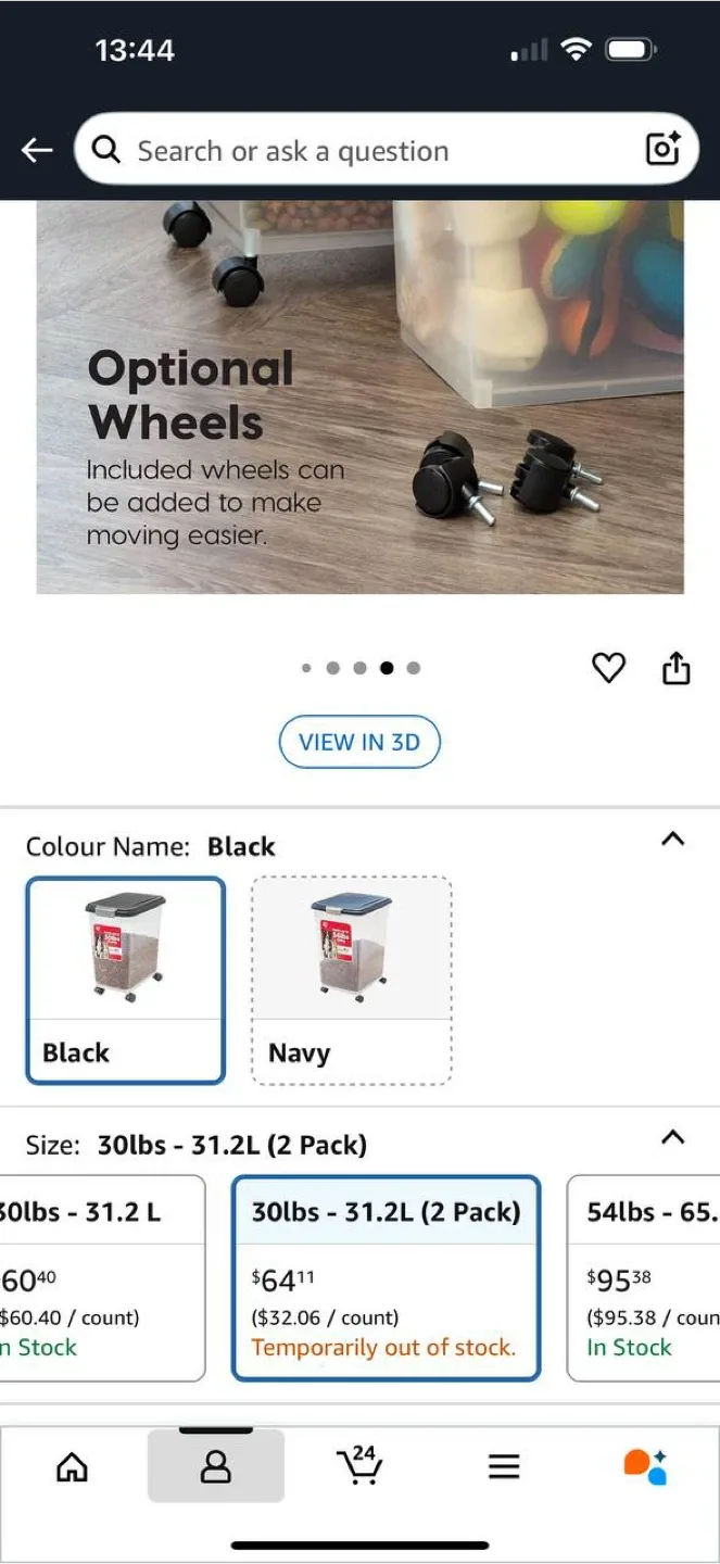 IRIS USA Dog Food Storage Container – 2 Pack (30 lbs each) 🐾 image indicator(9)