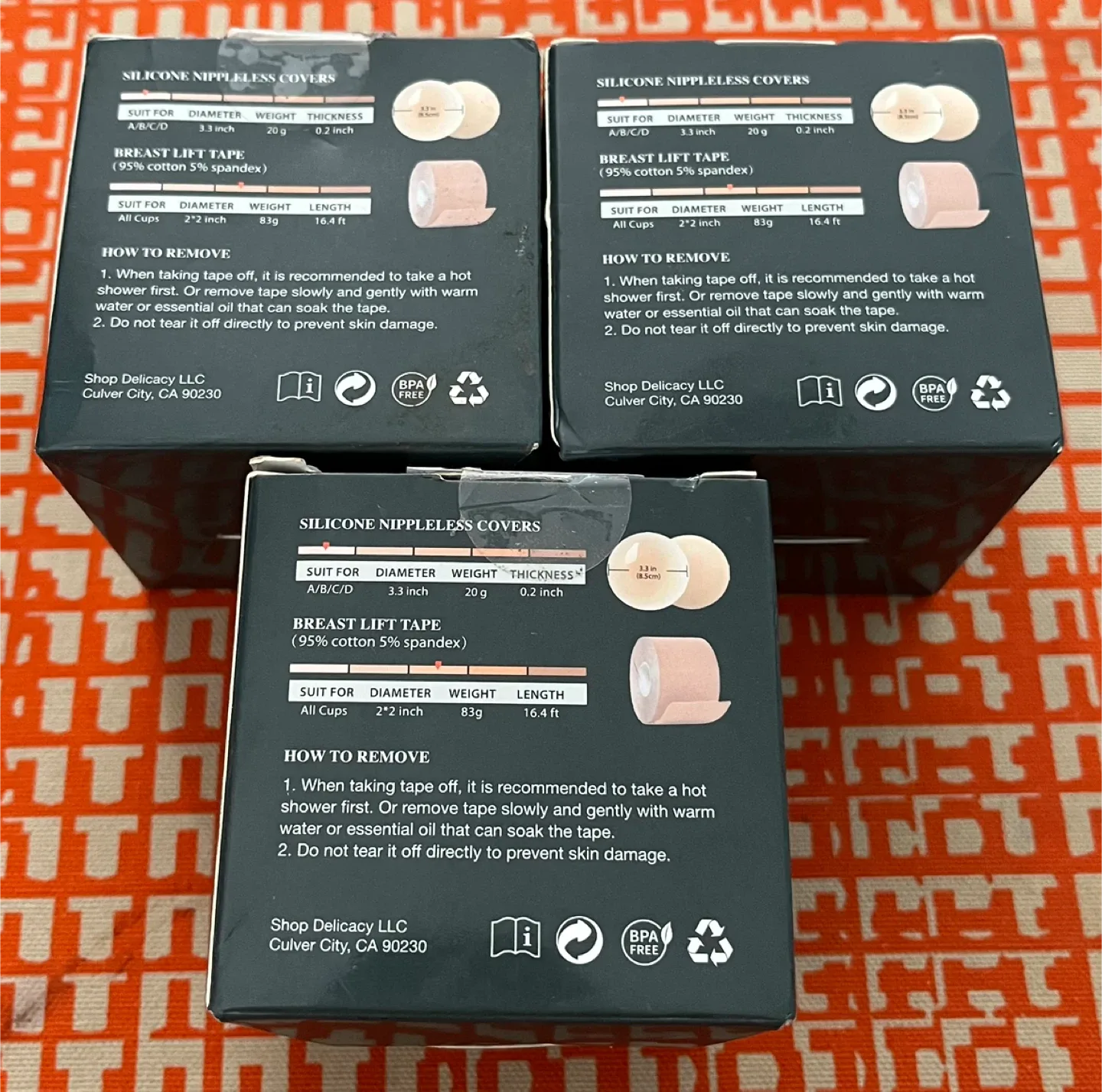 LactoLeto Breast Lift Tape Nipple Covers - New image indicator(2)