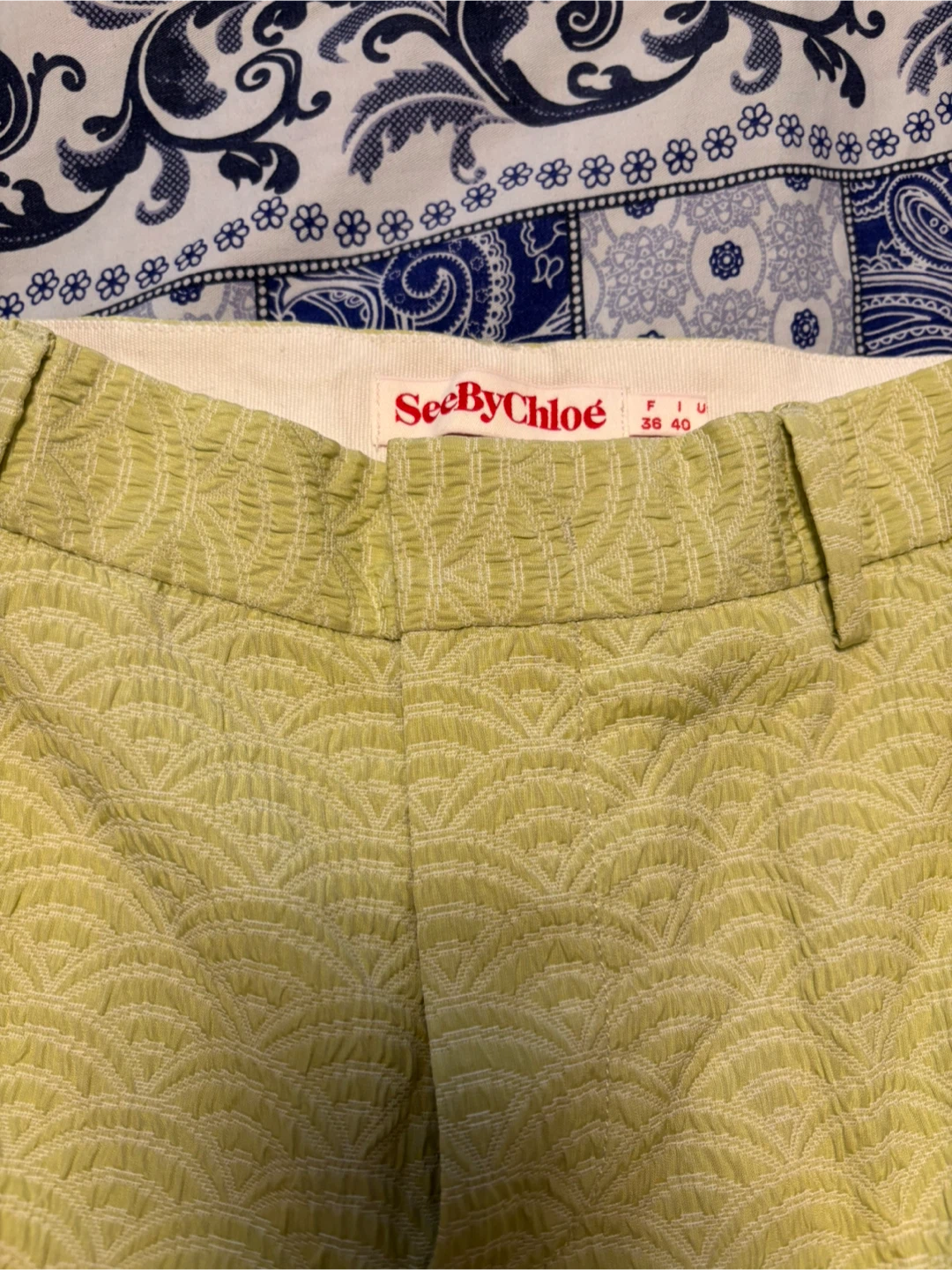See by Chloé Trousers - Size 38/40 - Light Green - photo 4