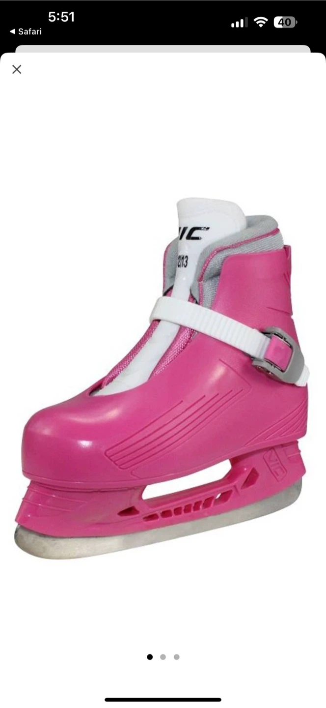 New VIC Lil Pro Girl's Ice Skates Y8-9